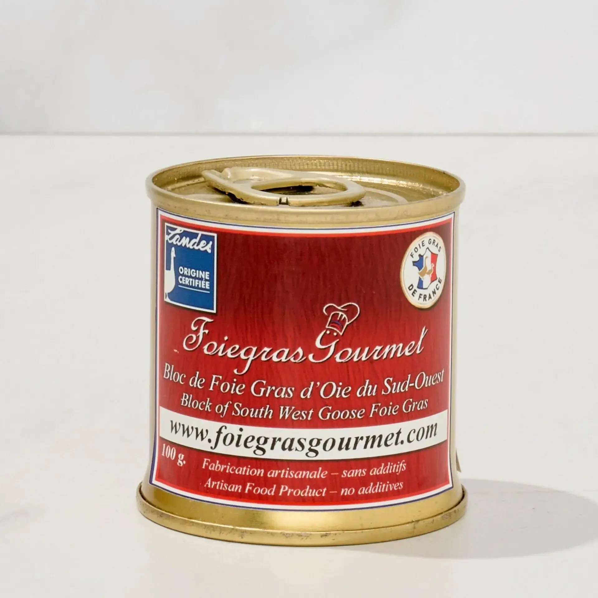 Block of Landes Goose Foie Gras 100 g