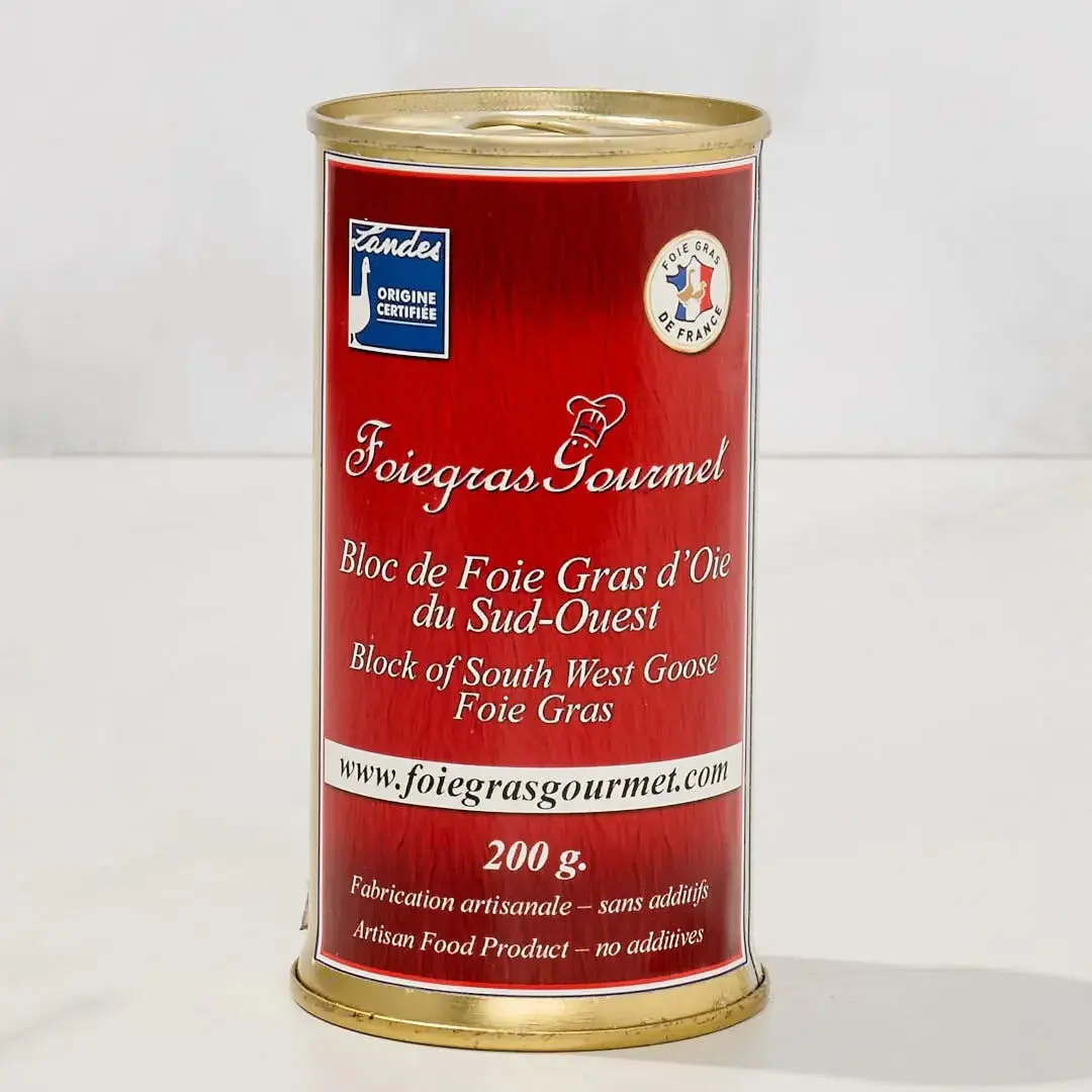 Block of Landes Goose Foie Gras 200 g