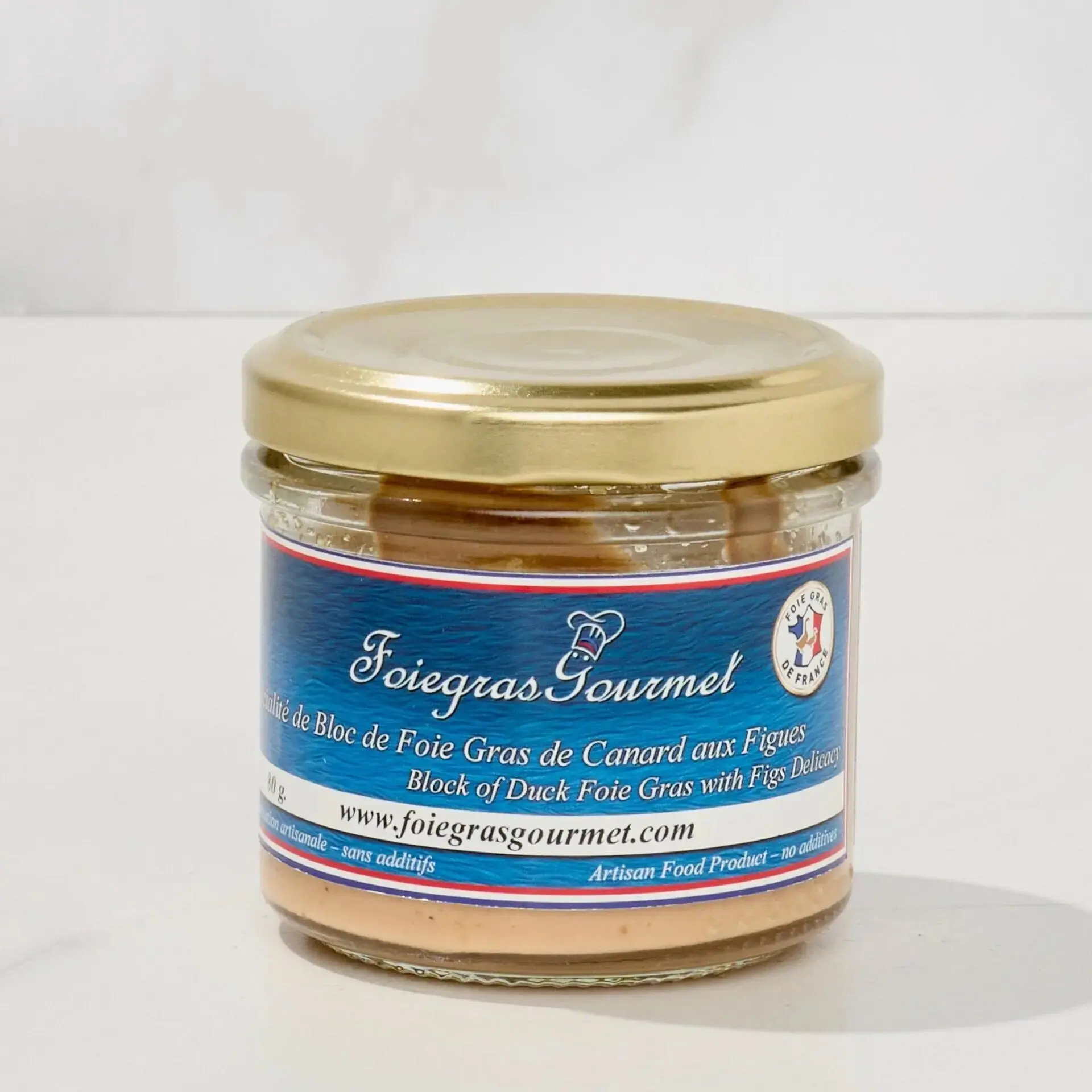 Specialty of Duck Foie Gras Block with Figs 80 g