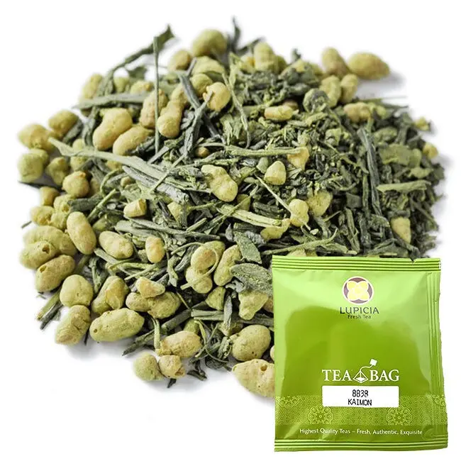 MATCHA-GENMAÏCHA "KAÏMON" - Box of 60 tea bags - Japanese tea and puffed rice