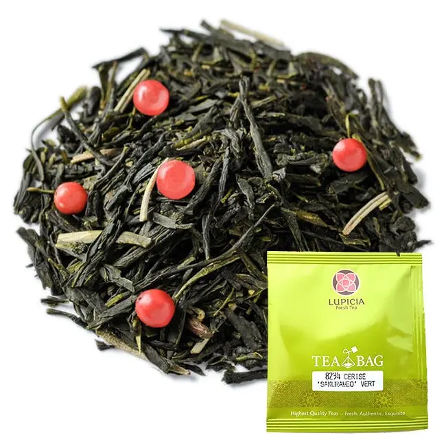 SAKURAMBO GREEN CHERRY - Box of 60 tea bags - Japanese cherry green tea
