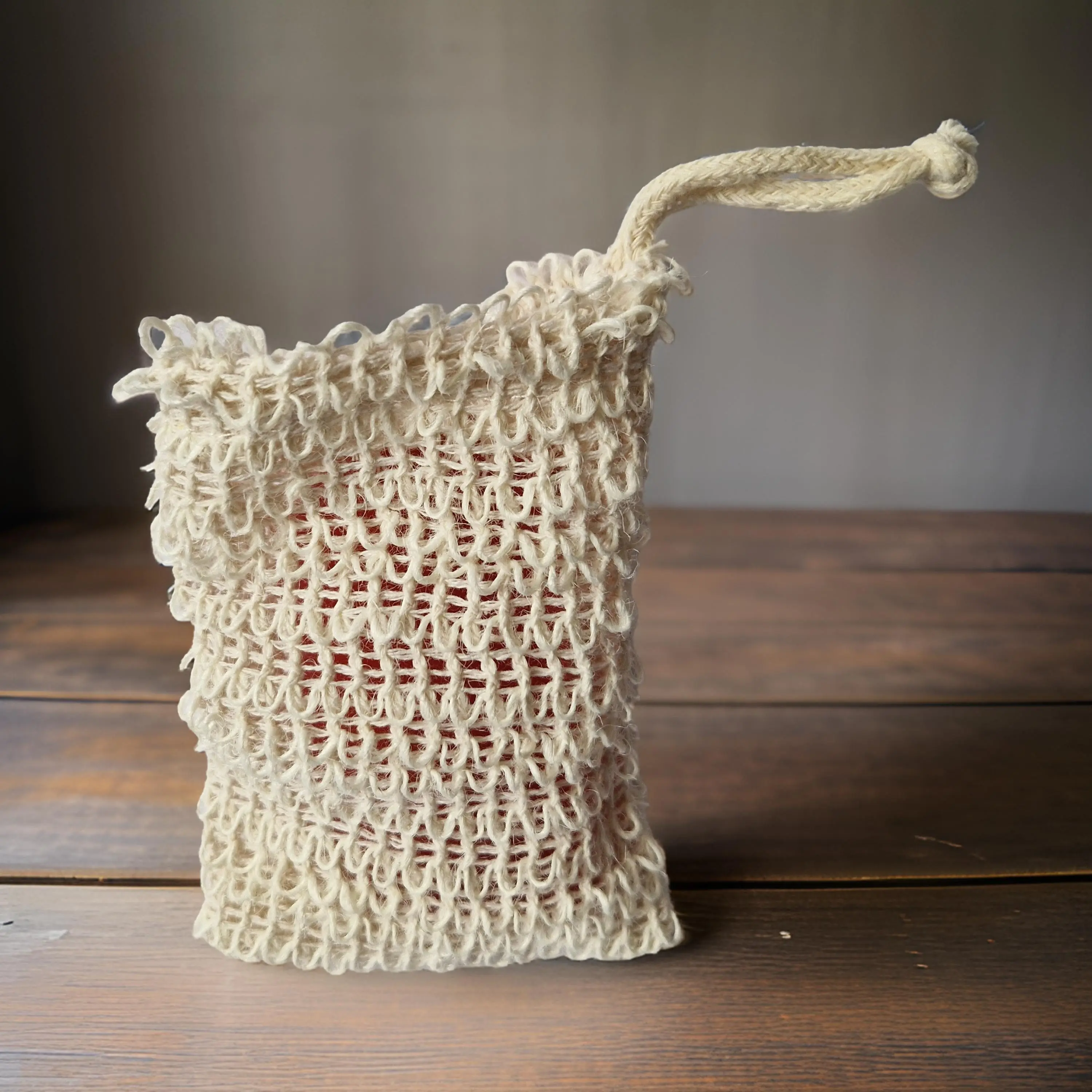 Linen Exfoliating Soap Saver Bag