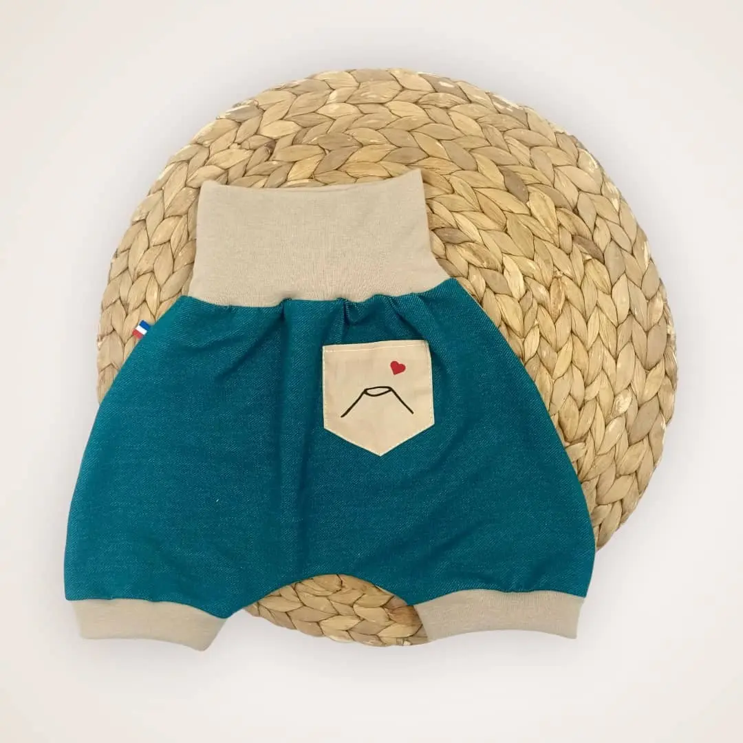 Baby-Strampelshorts – Auvergne | 2 Größen für Kinder von 6 Monaten bis 5 Jahren