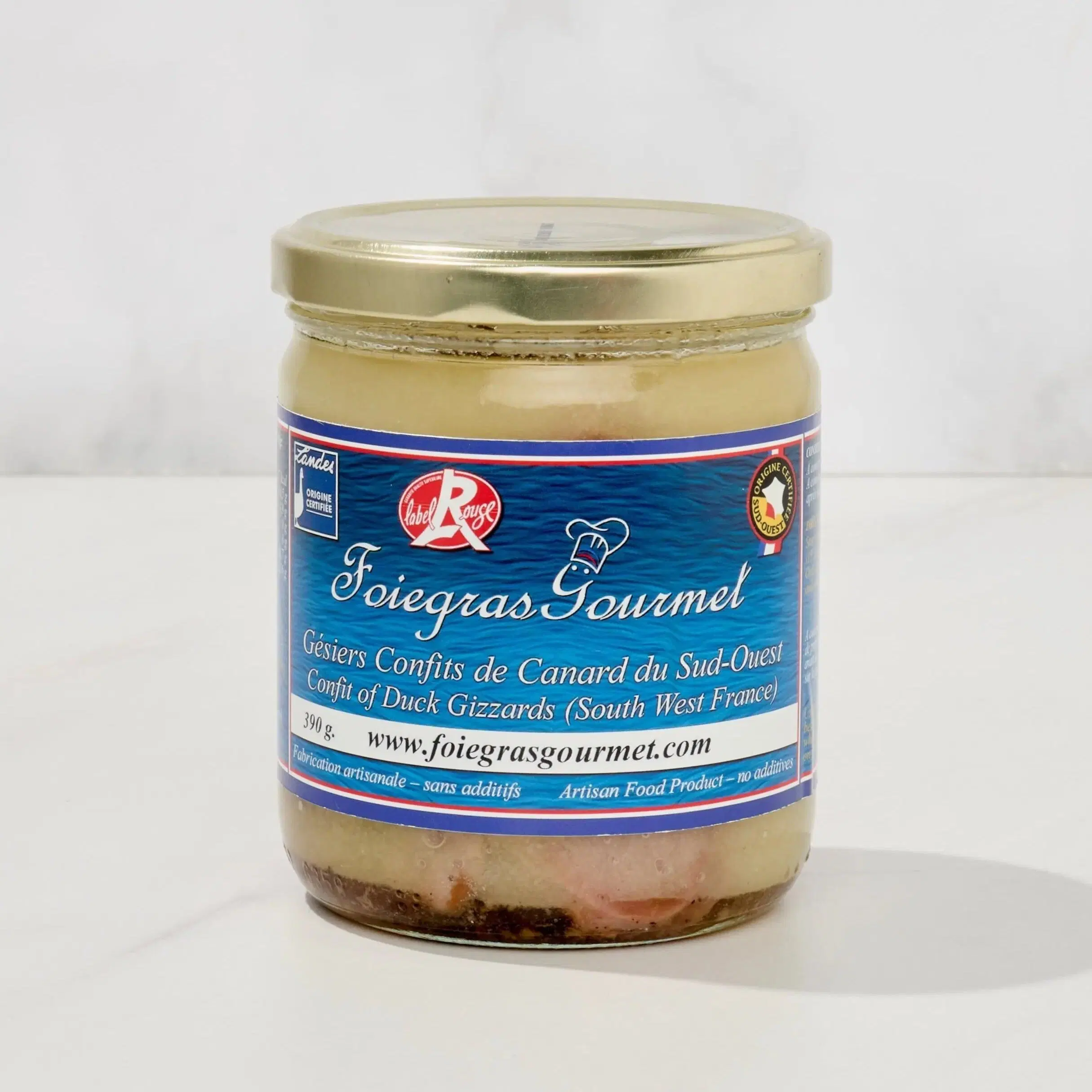 Duck Gizzards Confit from Landes Label Rouge 390 g