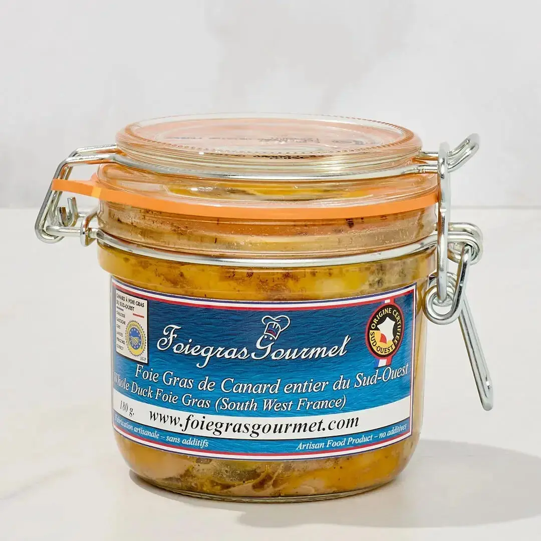 Whole Duck Foie Gras from the Southwest with Espelette Pepper 180 g