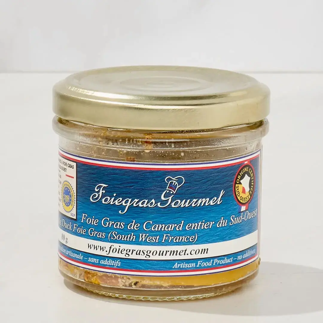 Whole Duck Foie Gras from the Southwest 80 g