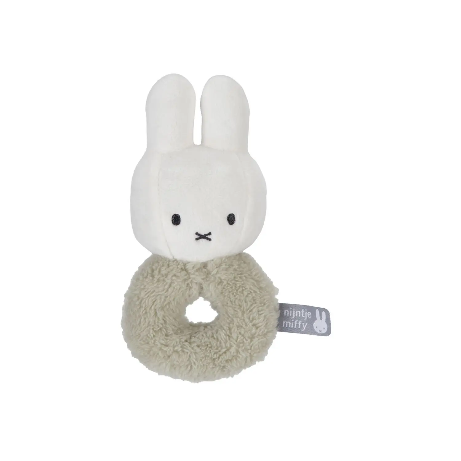Miffy Plush ring rattle Green