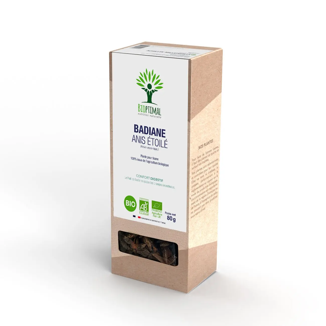 Badiane (Anis étoilé) Plante pour tisane Bio 80g