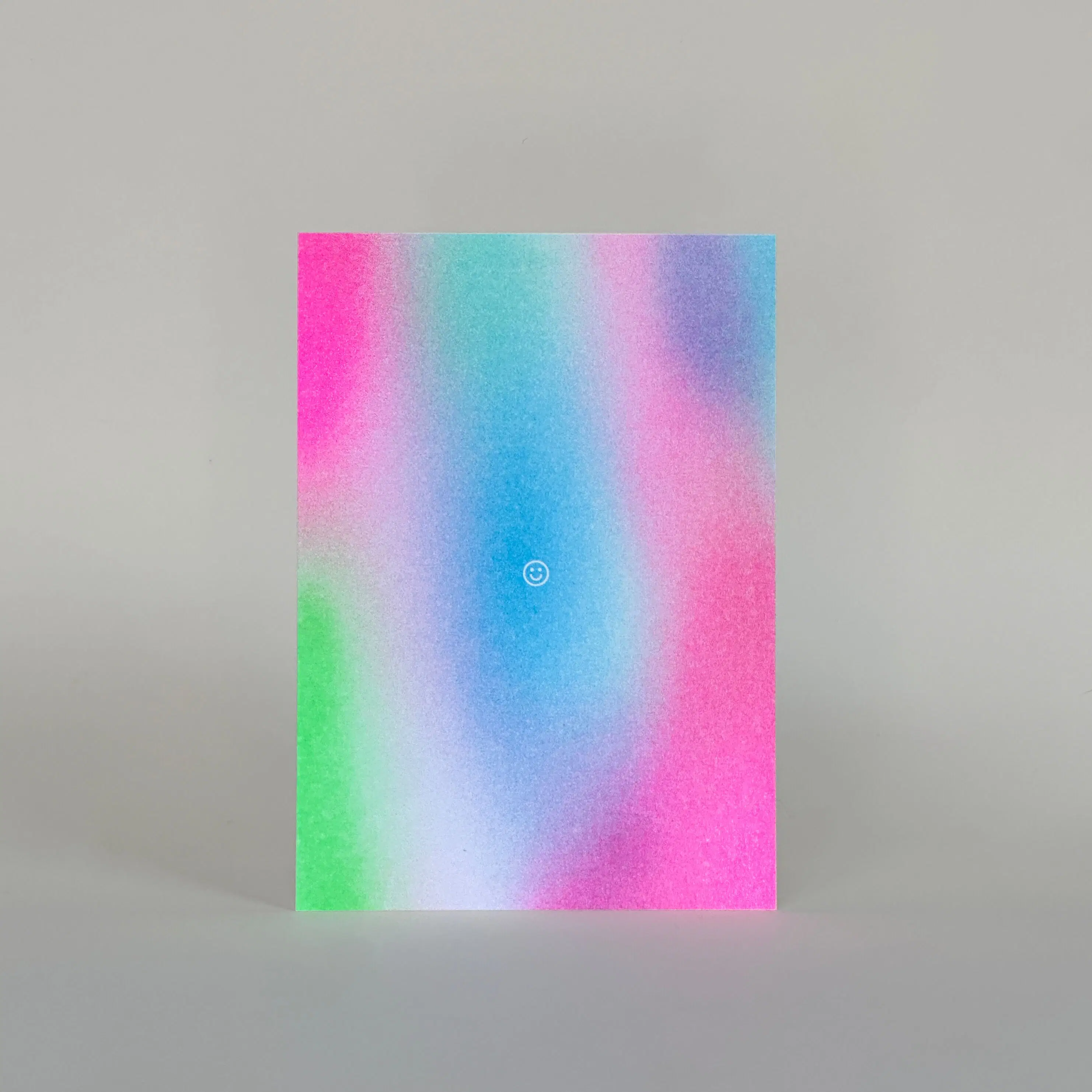 Risographie Postkarte – Smilie Verlauf – DIN A6