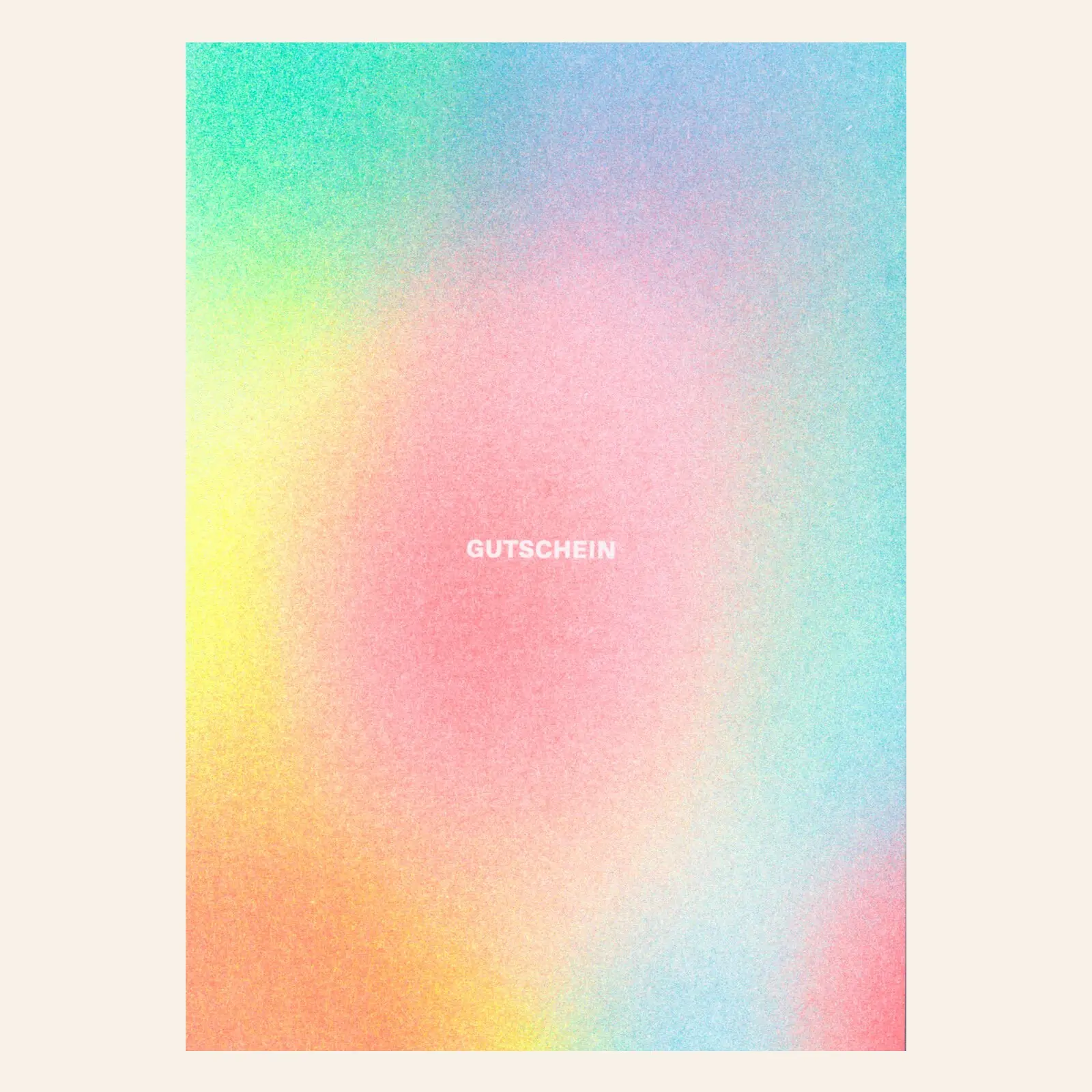 Risography postcard – voucher gradient – DIN A6