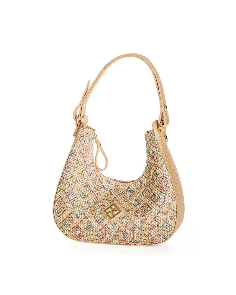 Shoulder Bag Moneta Straw Gold