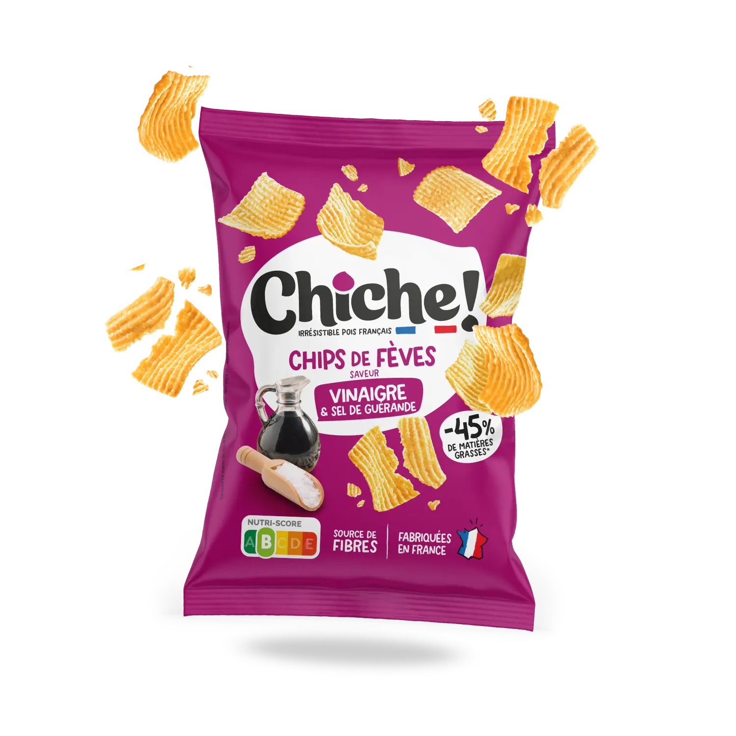 Fava Bean Chips - Vinegar & Guérande Salt 100g