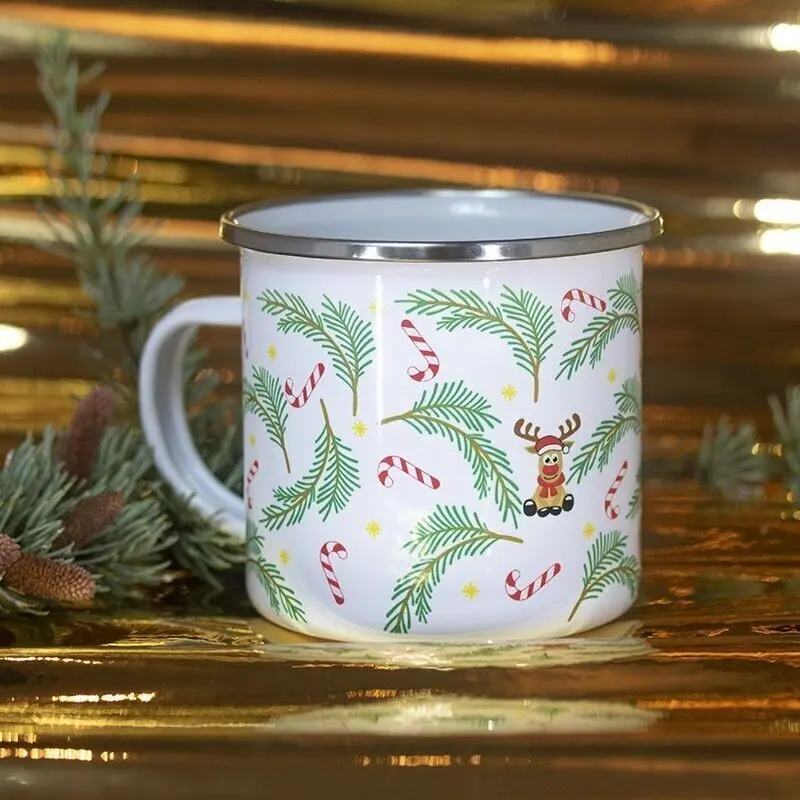 Mug Rudolf - Enamelled metal / Special Christmas