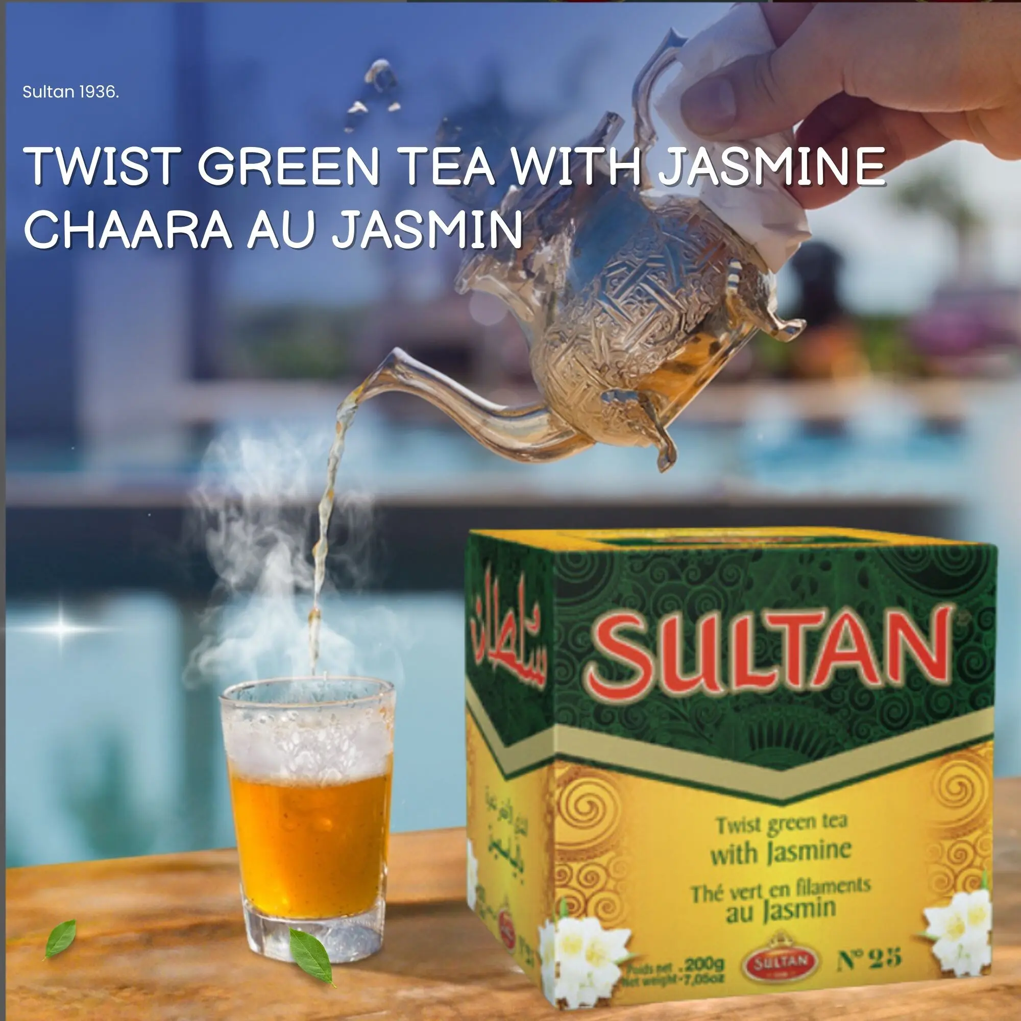SULTAN MAROKKANISCHER GRÜNER TEE – MIT JASMIN 200G