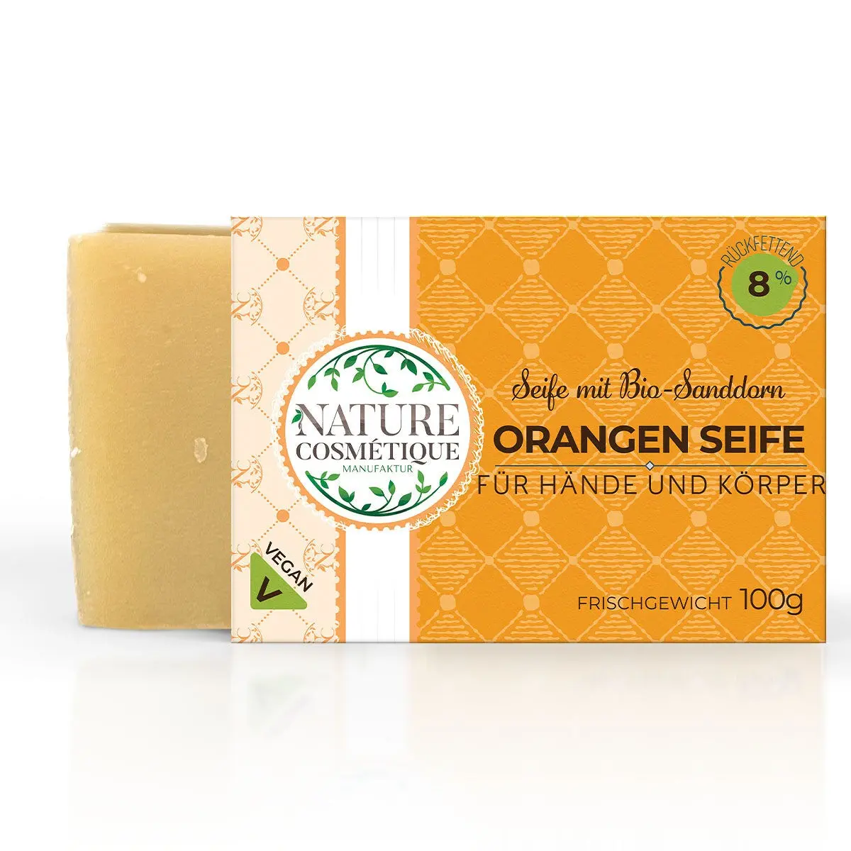 Orangen Seife mit Sanddorn Extrakt - 100g