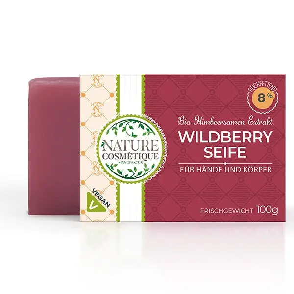 Wildberry Seife mit Himbeerkern CO2 Extrakt - 100g