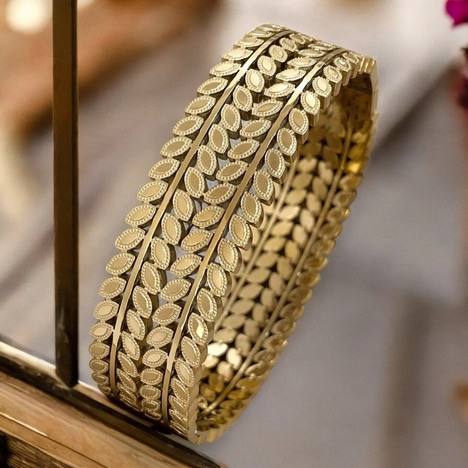 "NATURAL" stainless steel bracelet