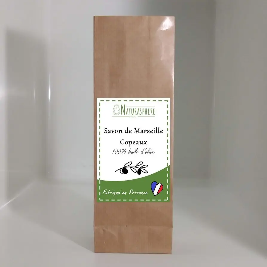 Savon de Marseille 1 kg copeaux sac kraft PP