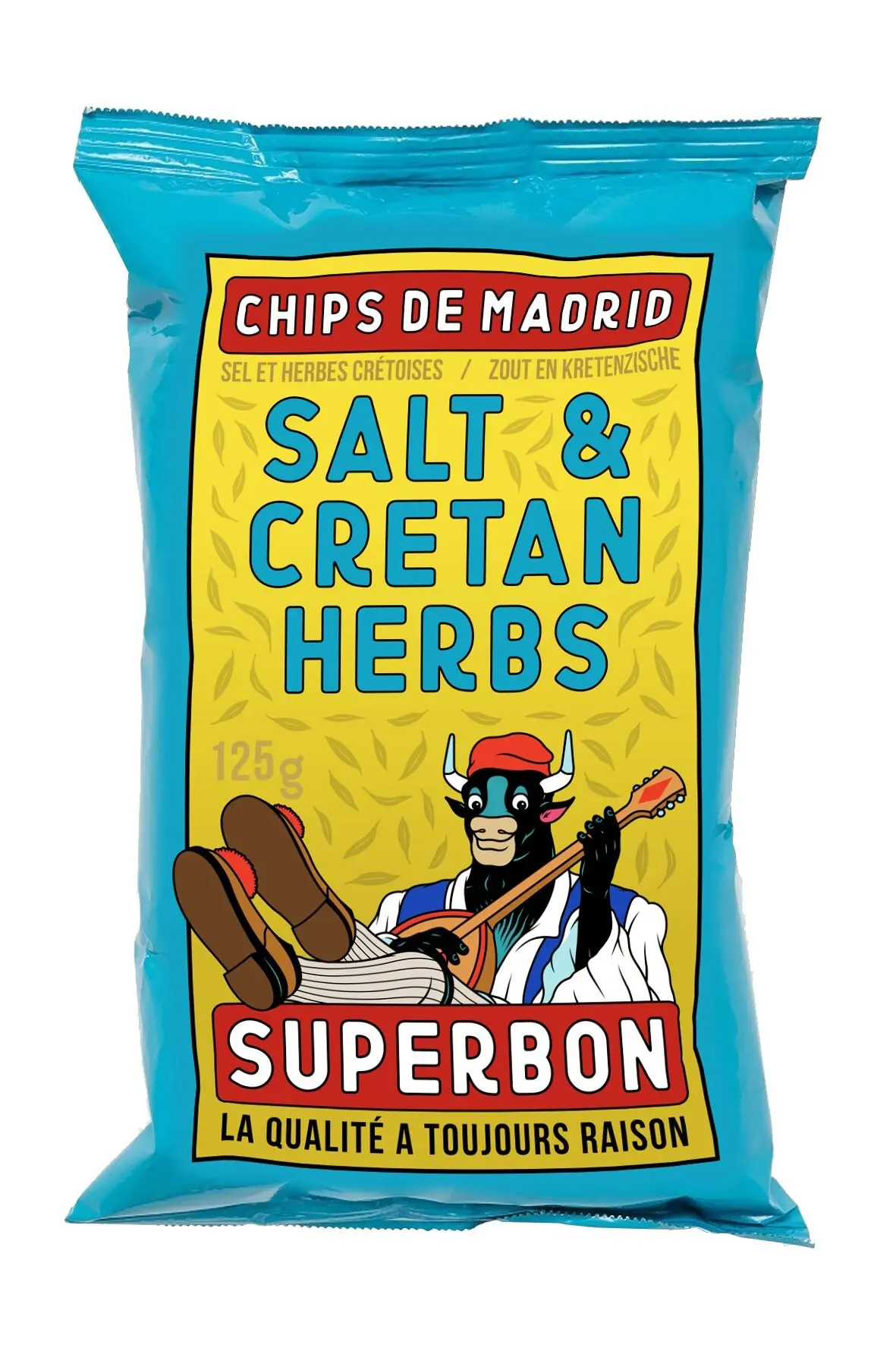 Superbon Chips de Madrid Salz & Kretische Kräuter 10 x 125 g