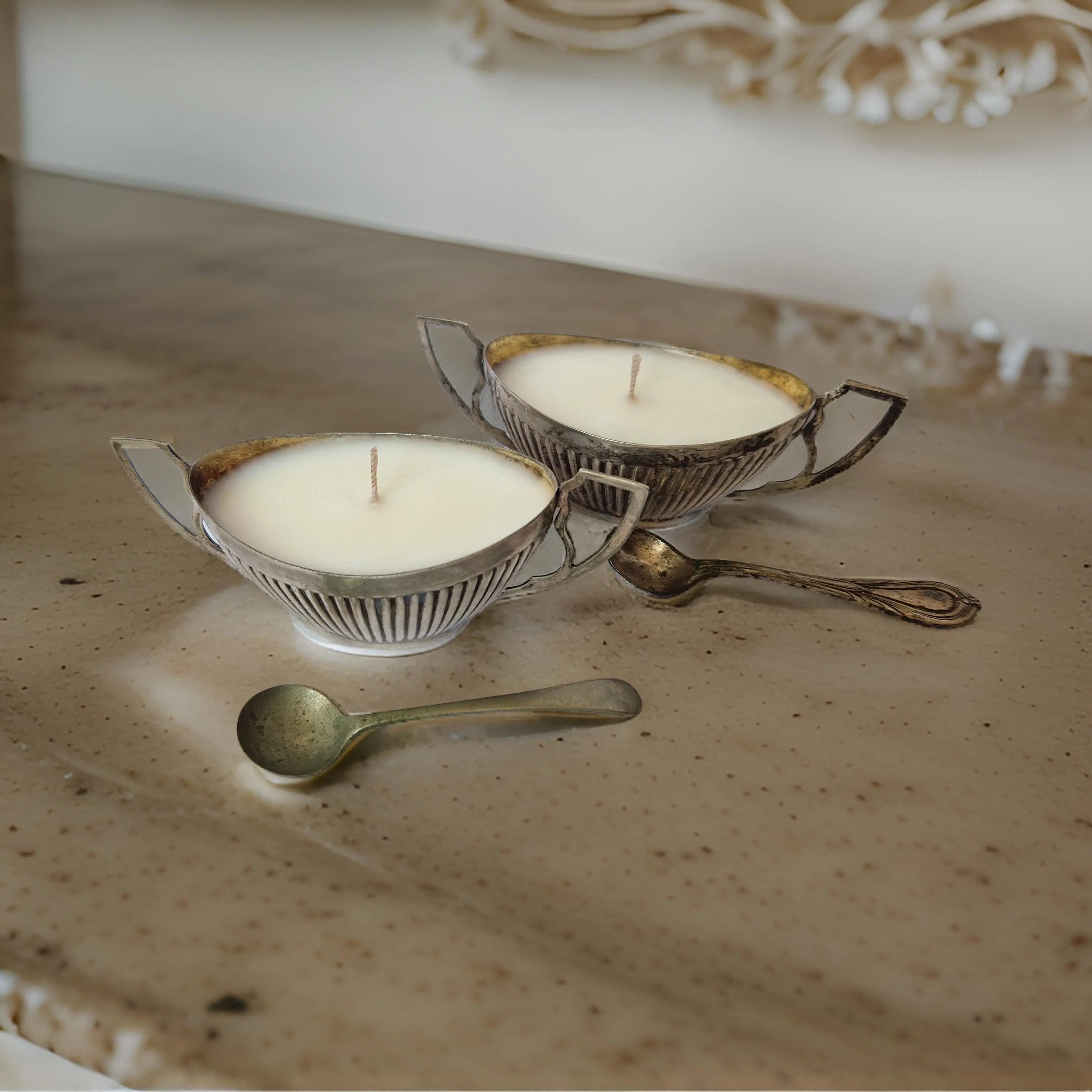 Set of Salt Cellar Candles