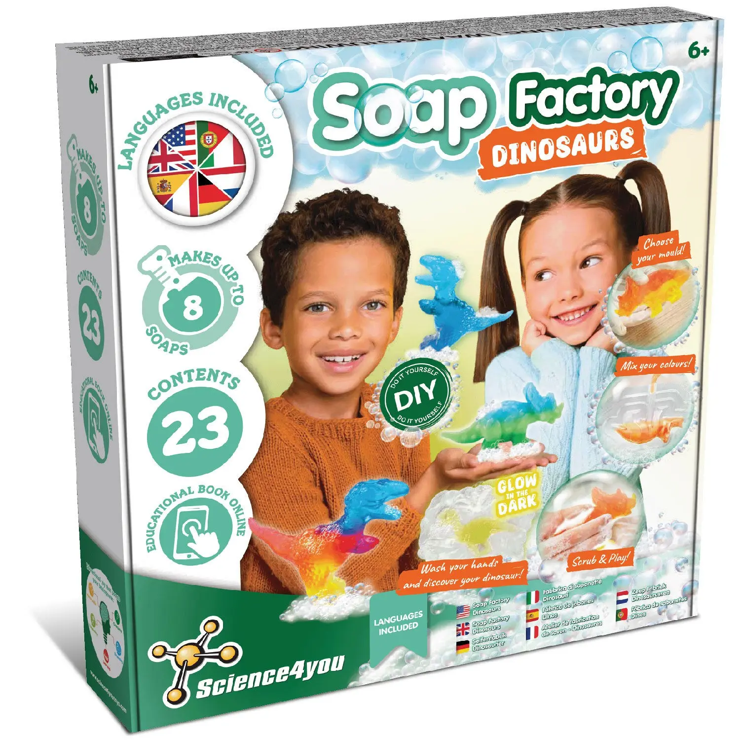 Soap Factory Dinosaurs Educational Toy 7 languages