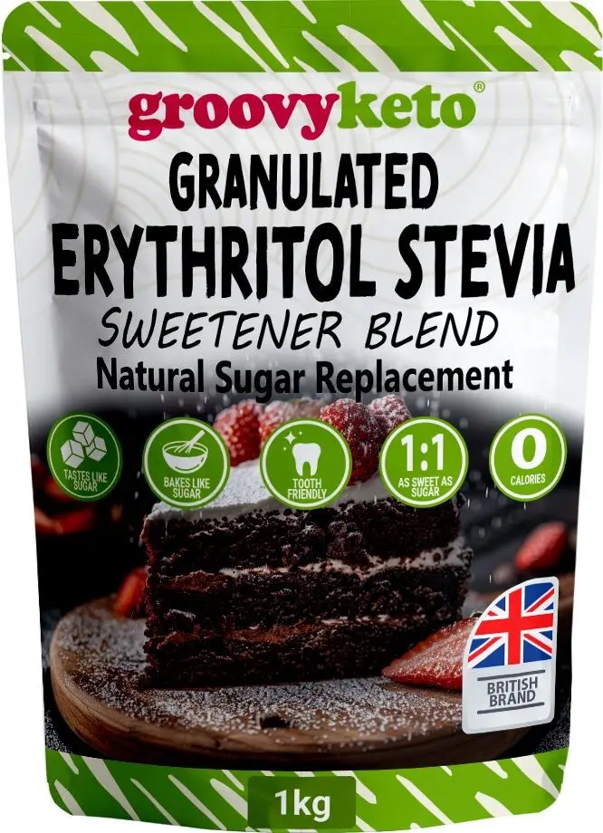 Groovy Keto Erythritol & Stevia Blend (Granulated) - 1kg