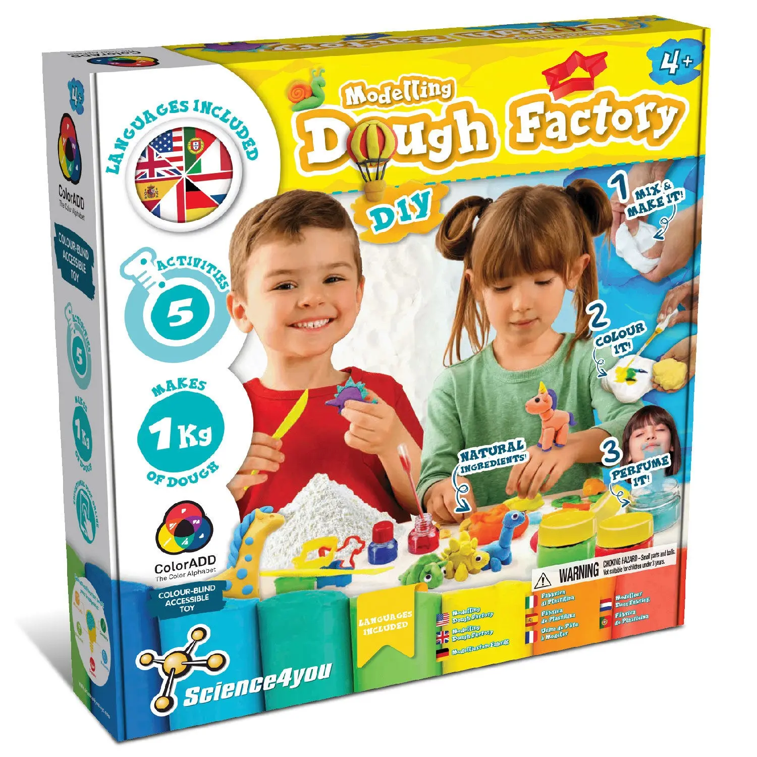 Modelling Dough Factory Educational toy for kids 7 languages
