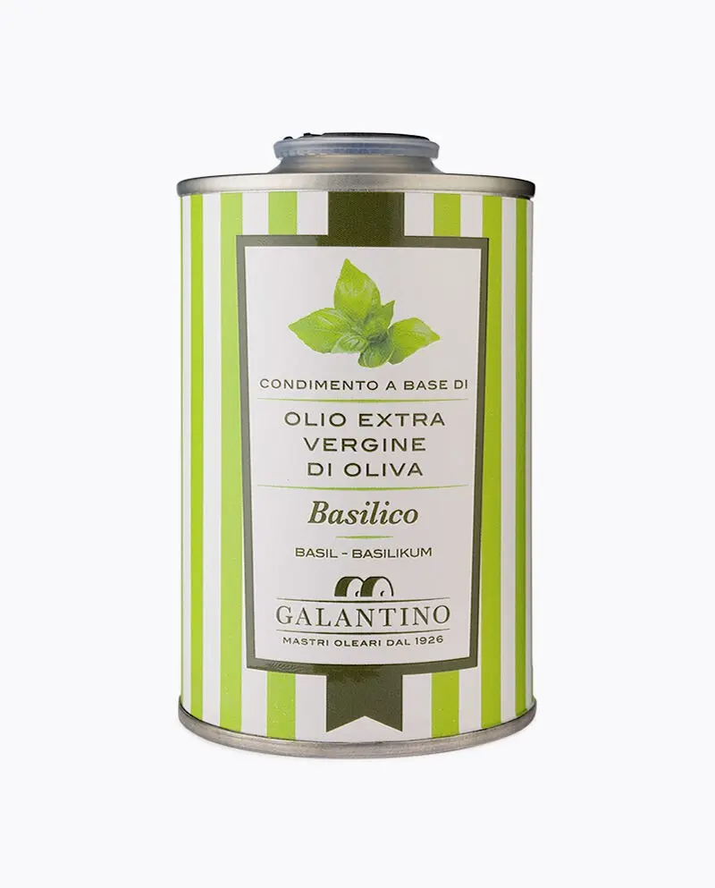 Aceite de oliva virgen extra con Albahaca Galantino 250ml