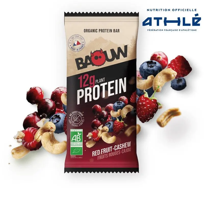 Baouw RED FRUIT-CASHEW Protein Bar