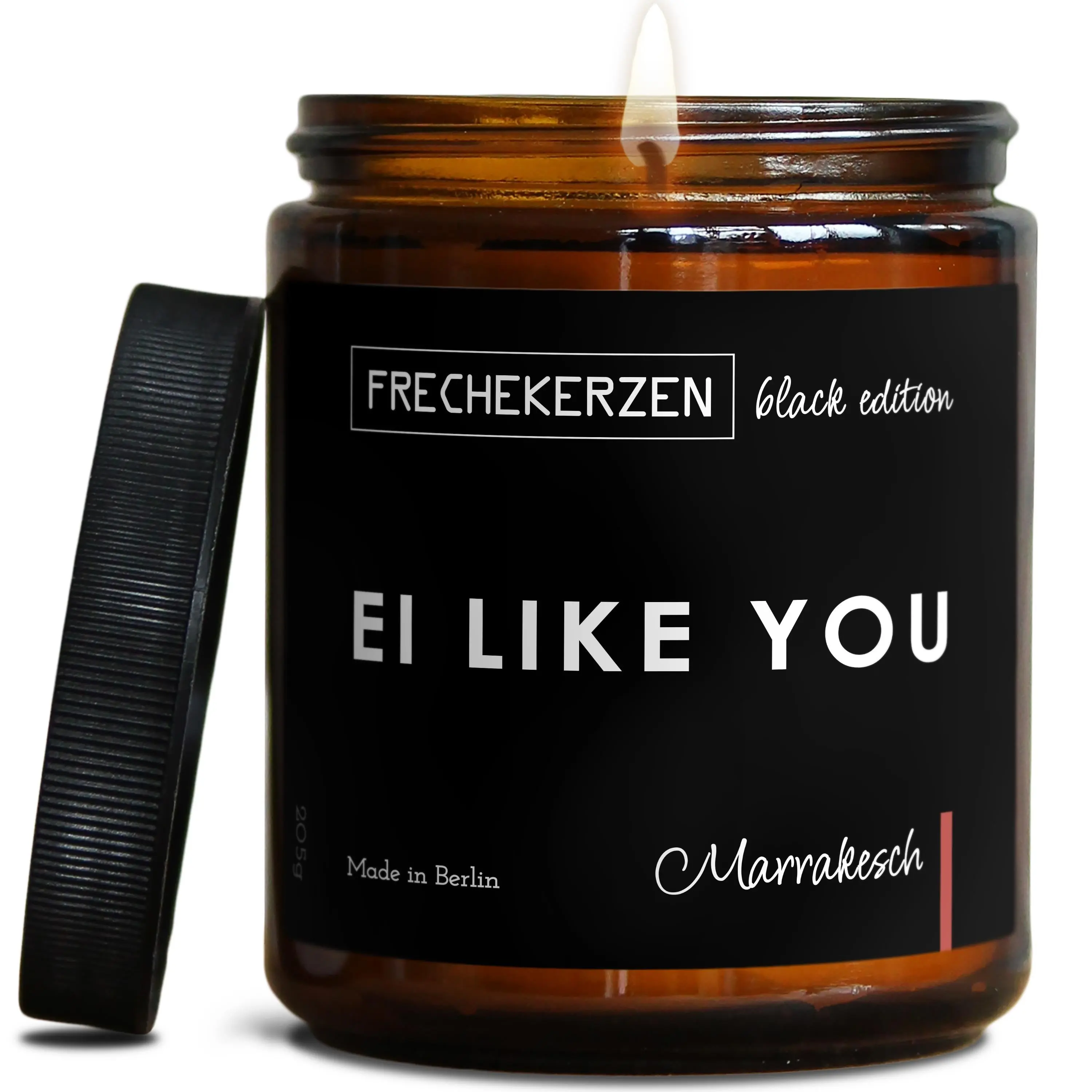 Scented candle with saying | I love you