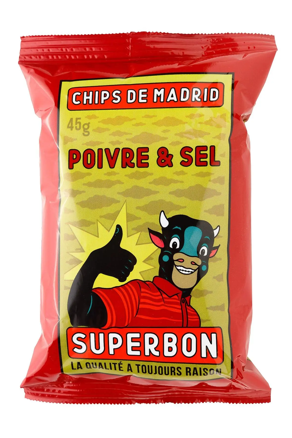 Superbon Chips de Madrid Salz & Pfeffer, 25 x 45 g Einzelportionsbeutel