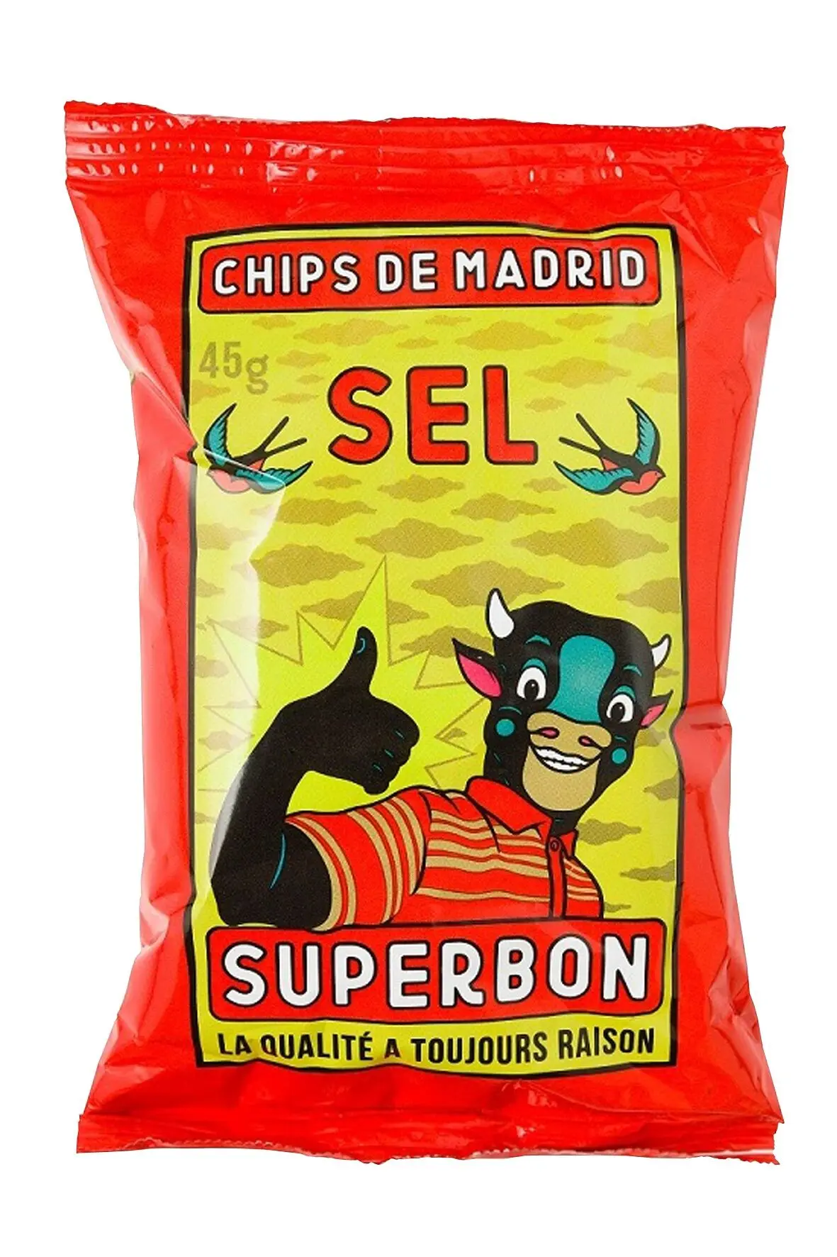 Superbon Chips de Madrid Salt, 25 x 45 g Einzelportionsbeutel