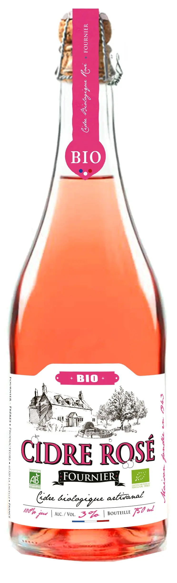 Cidre Rosé Bio - 75CL