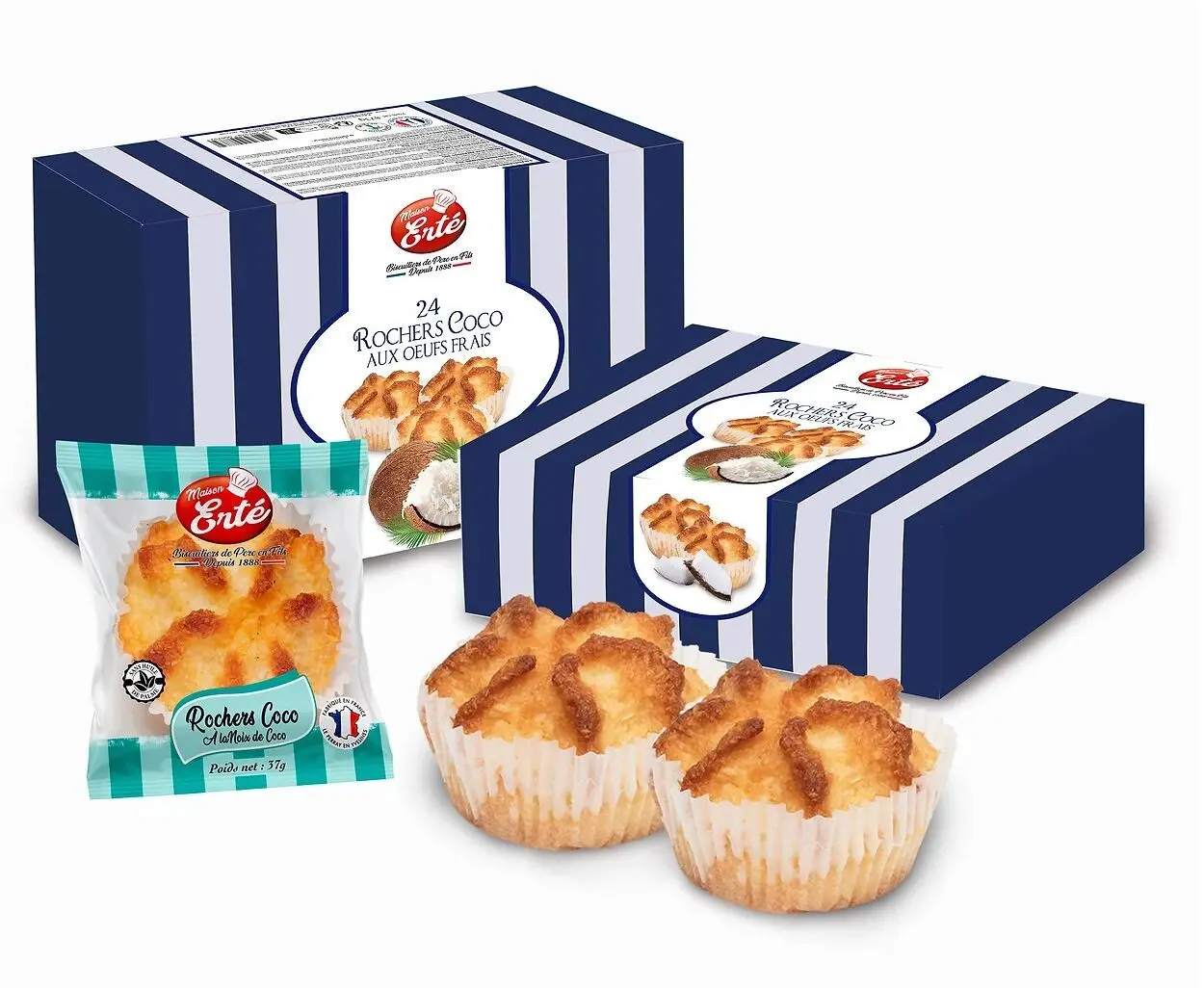 BOX OF 24 COCONUT PASTRIES 888G