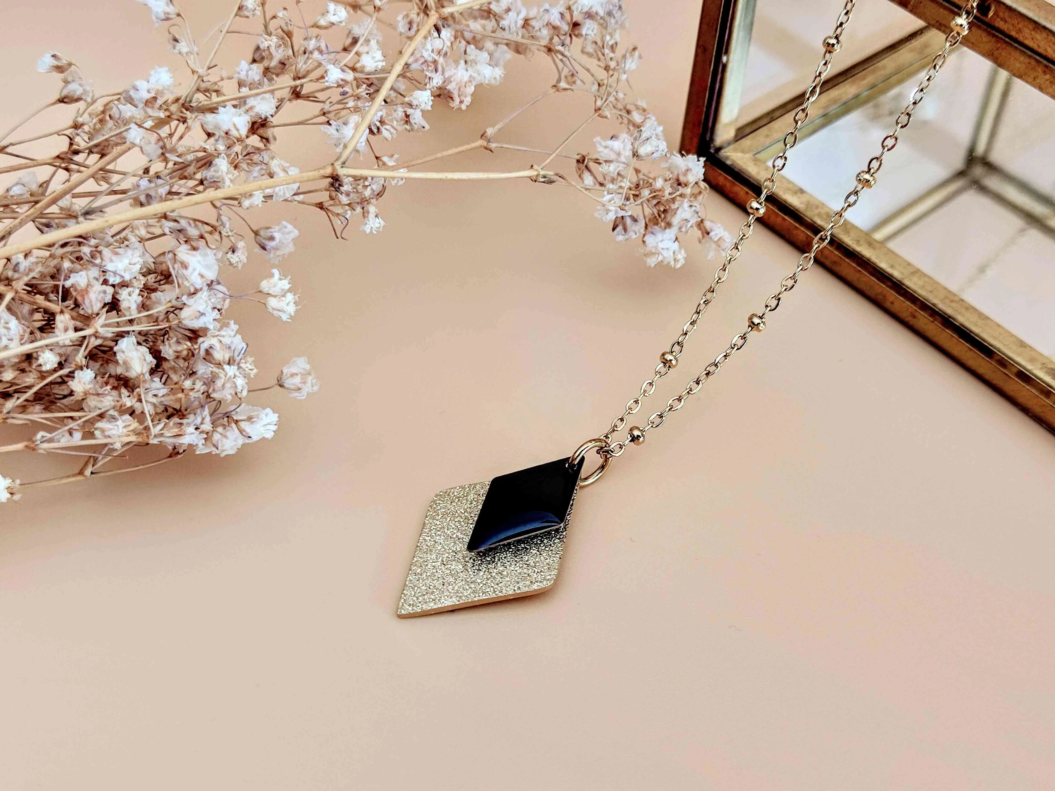 The Scintillante Black Diamond Pendant Necklace