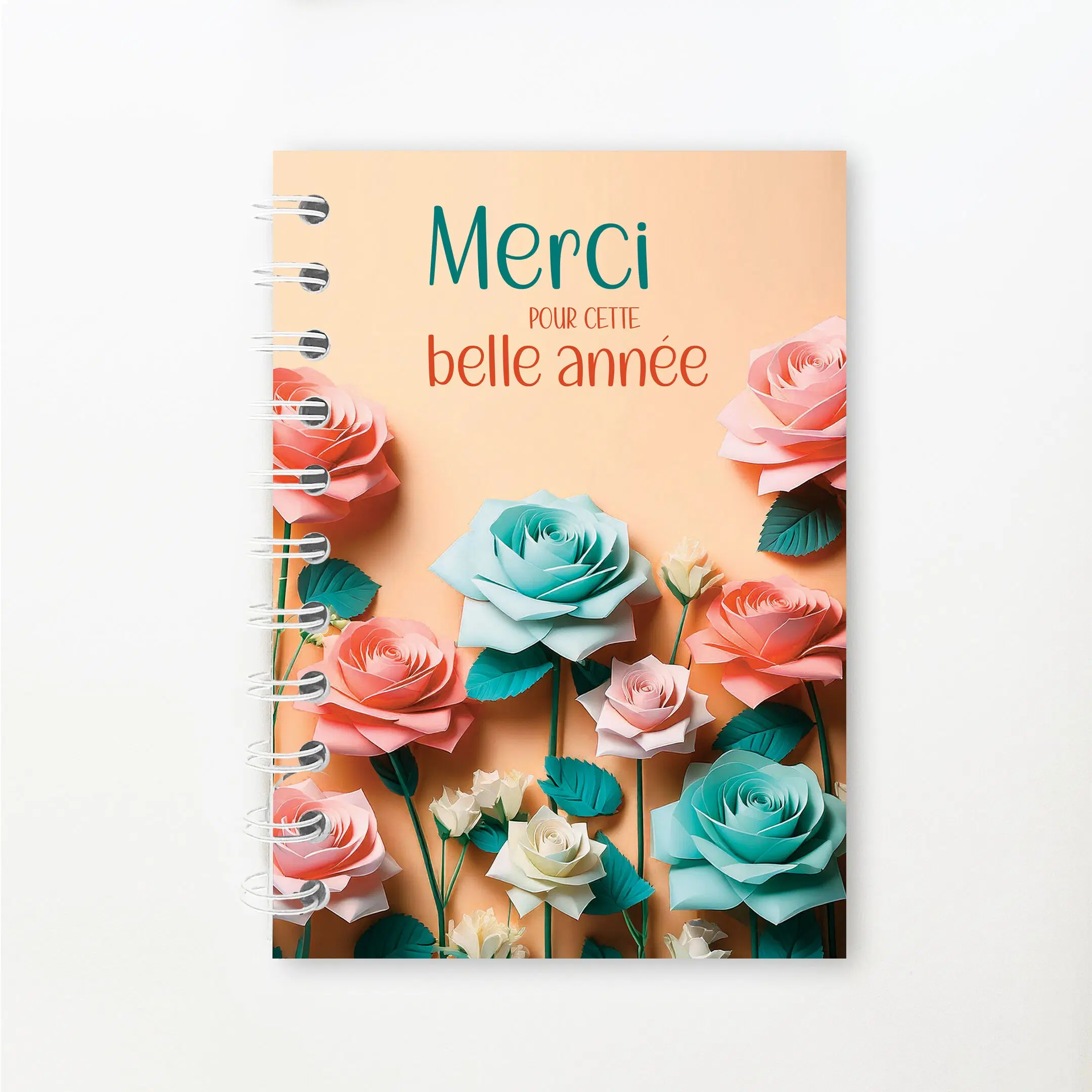 "Thank you for this wonderful year" notebook