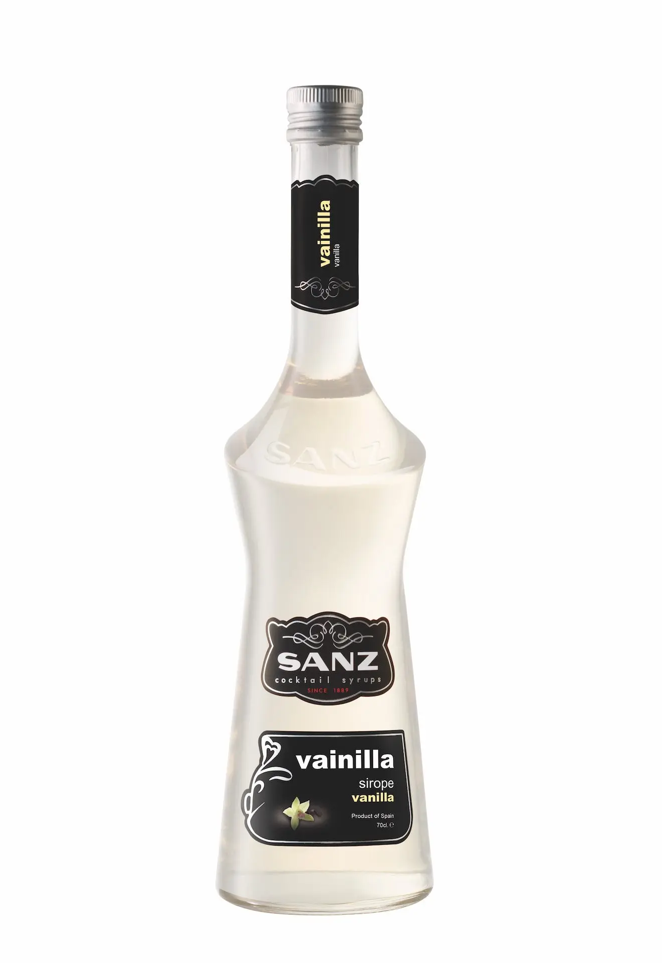 Vanilla syrup "Sanz" non-alcoholic for cocktails and desserts.0.7l I