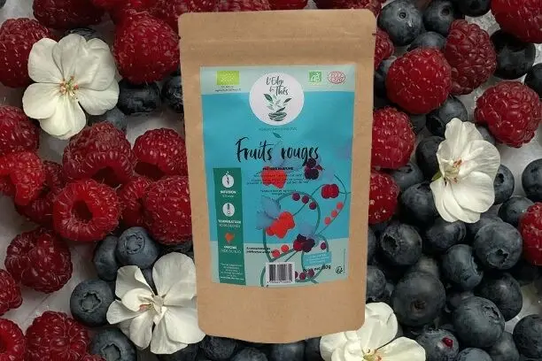 Schwarzer Tee Rote Früchte - Erdbeere Schwarze Johannisbeere - Lose Beutel 80g