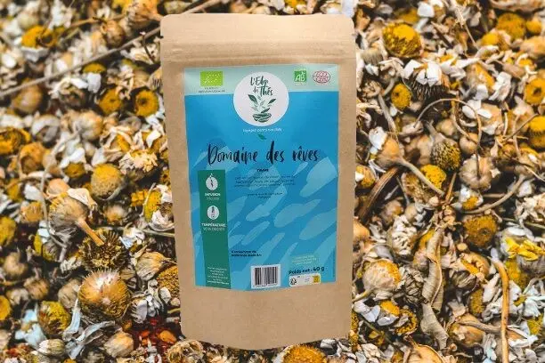 Kräutertee aus Kamille und Eisenkraut – Domaine des rêves – 40-g-Beutel mit losen Blättern