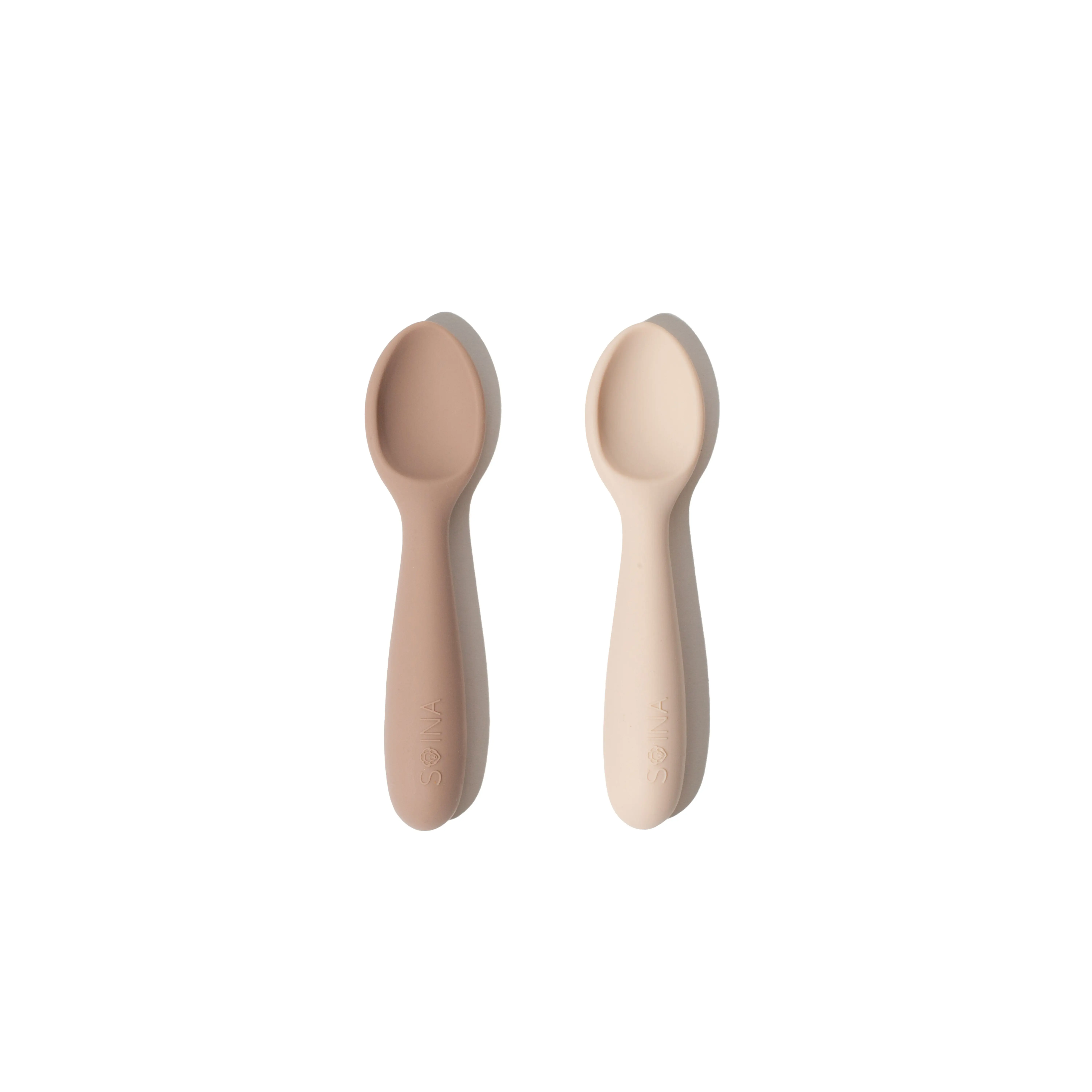 Cucchiaini bebè- 100% silicone alimentare, 12M