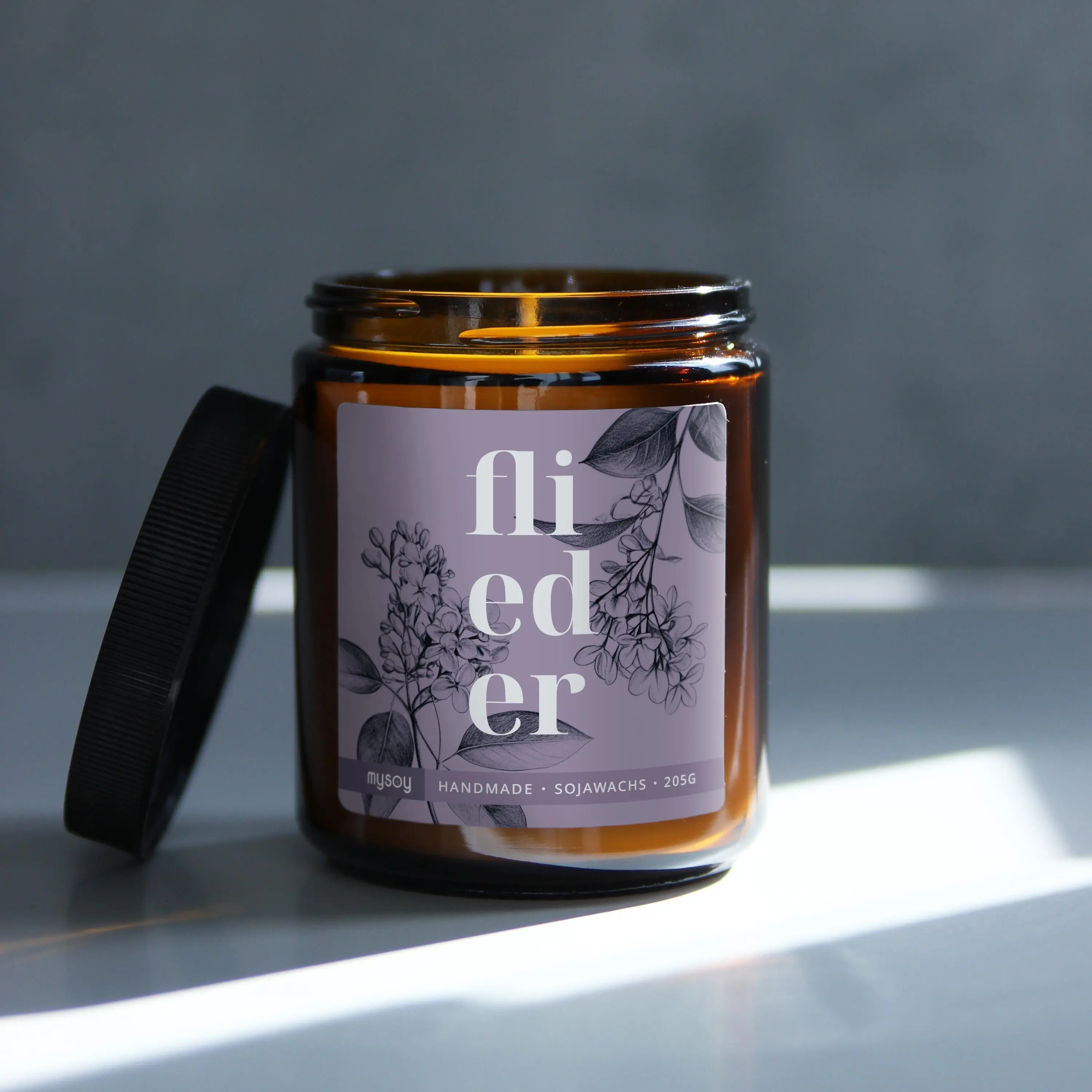 blooom scented candle in a glass | Lilac