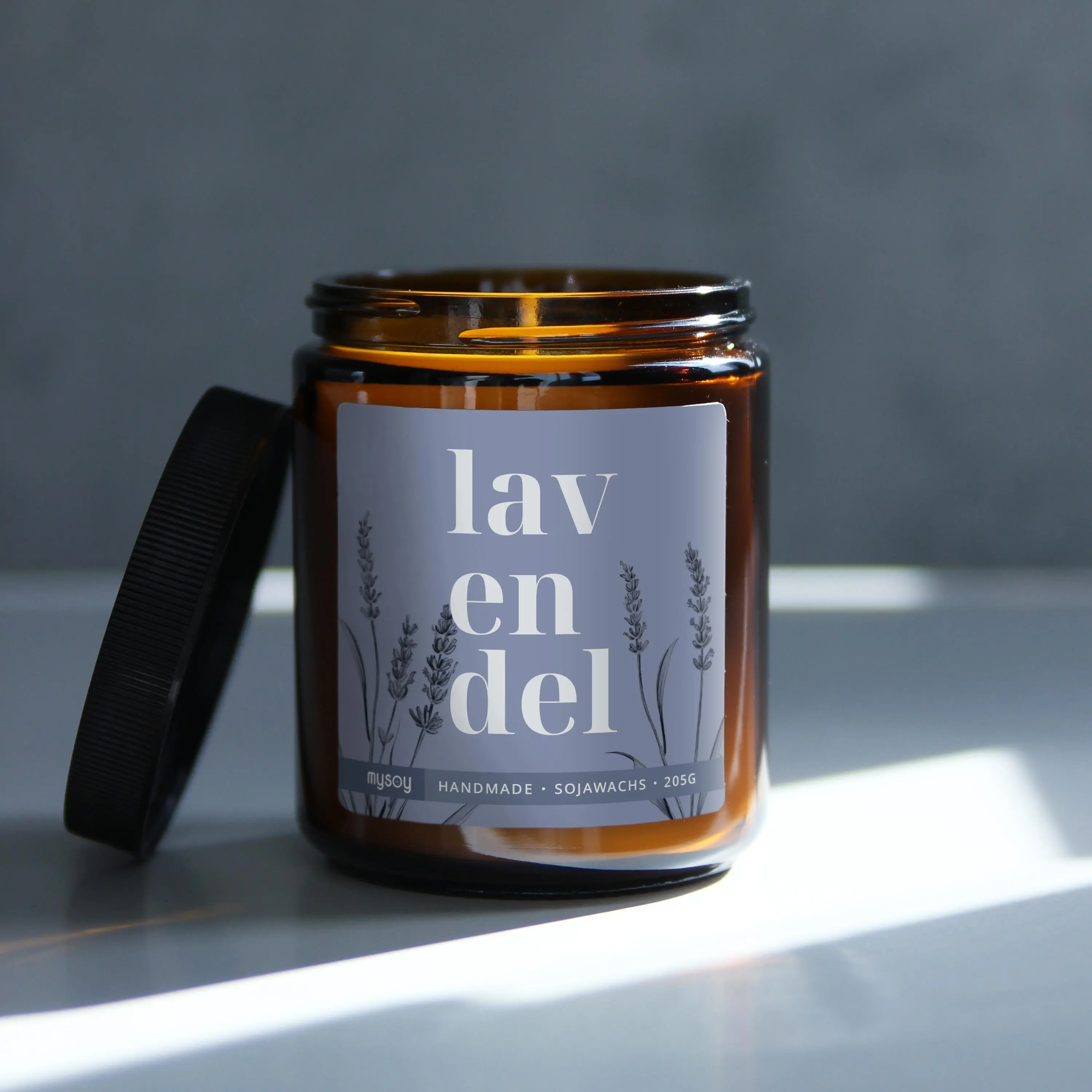 blooom scented candle in a glass | Lavender