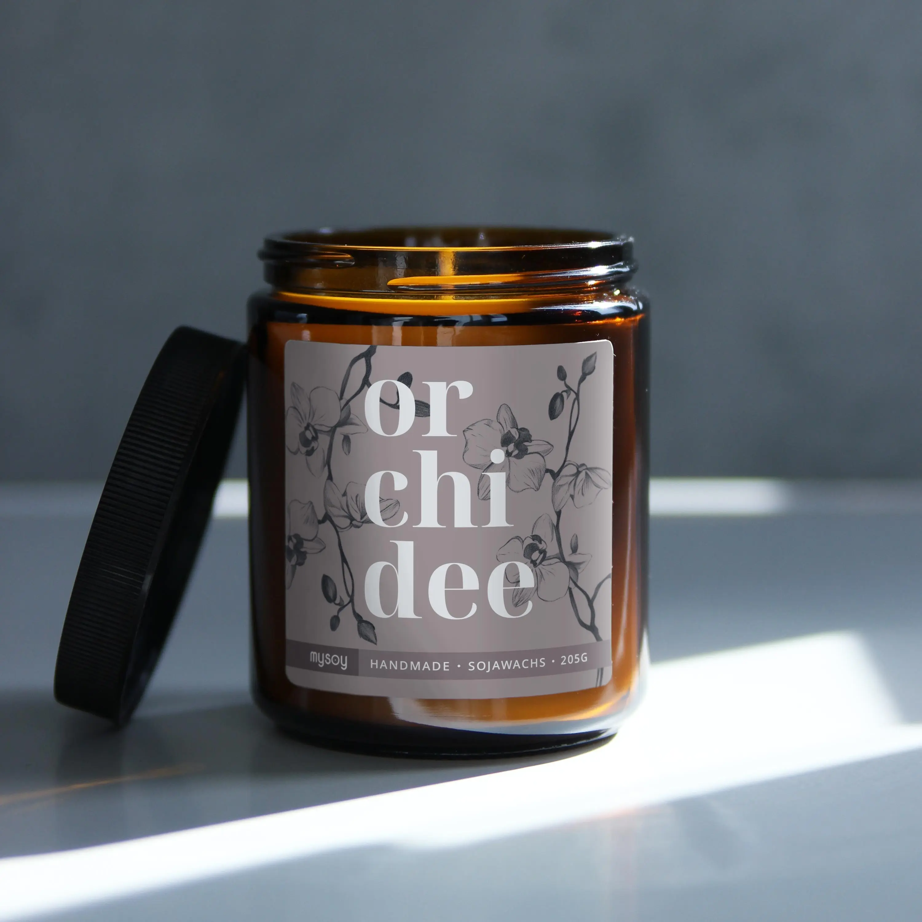 blooom scented candle in a glass | Orchid