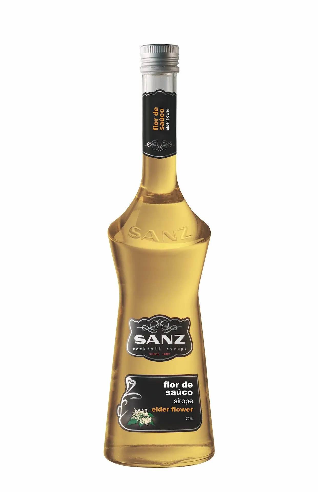Elderflower syrup "Sanz" 0.7l | Elderflower syrup | Cocktail syrup, alcohol-free