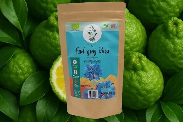 Schwarzer Tee mit Bergamotte – Russischer Earl Grey – 80 g loser Teebeutel