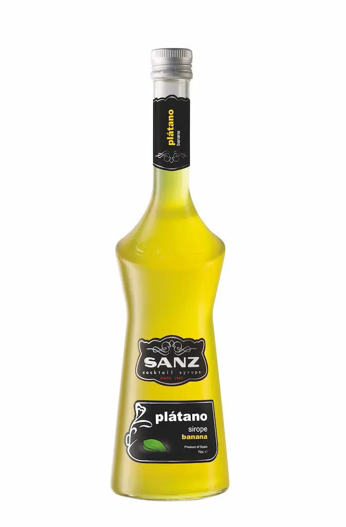 Banana Syrup Sanz - Tropical banana syrup made from natural extracts.0.7l
