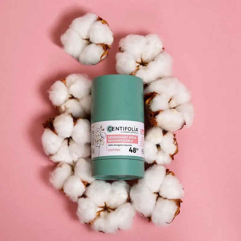 DEODORANT STICK RECHARGEABLE 48H COTTON