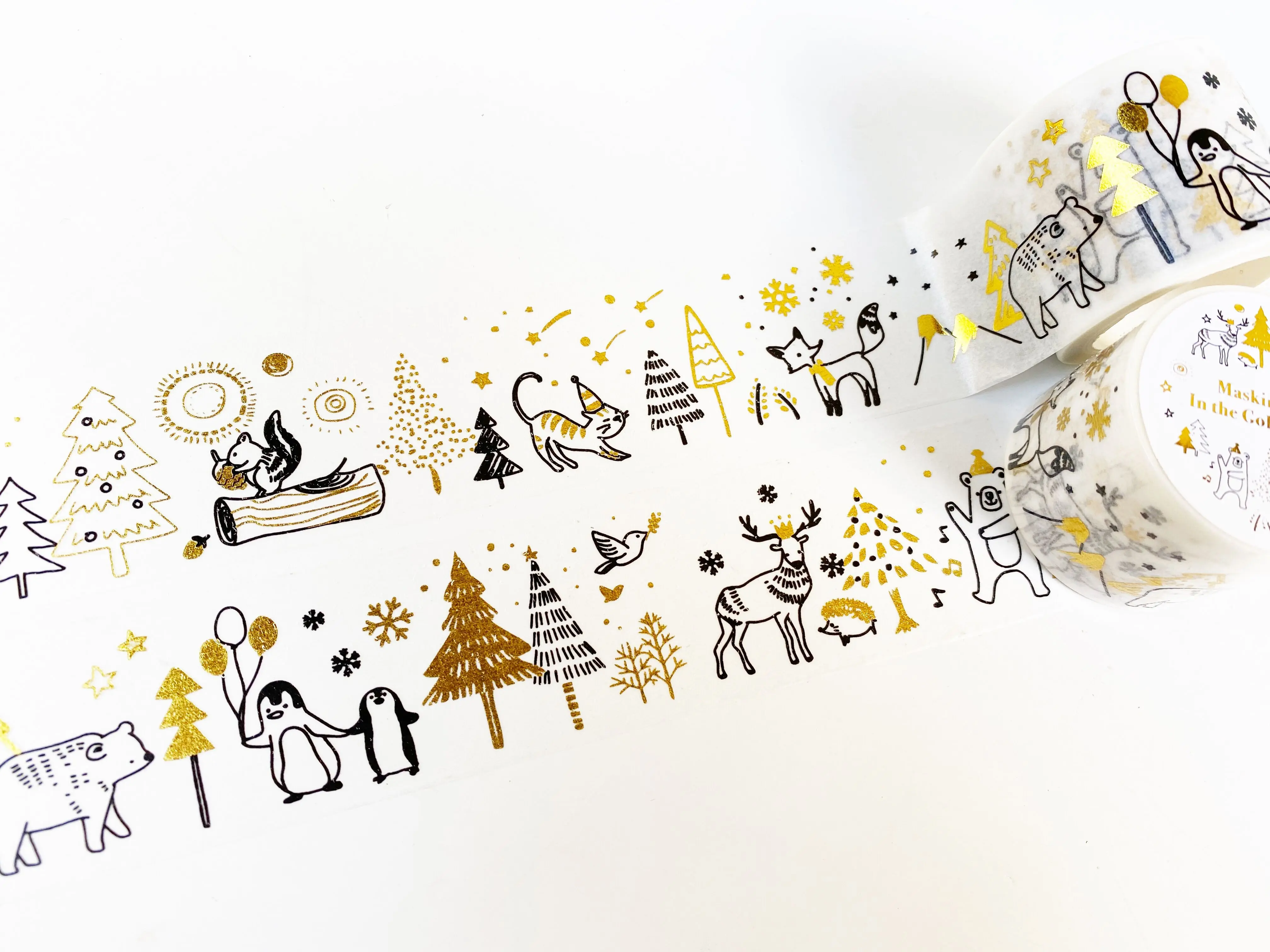 GOLDEN FOREST - Washi Tape / Masking Tape