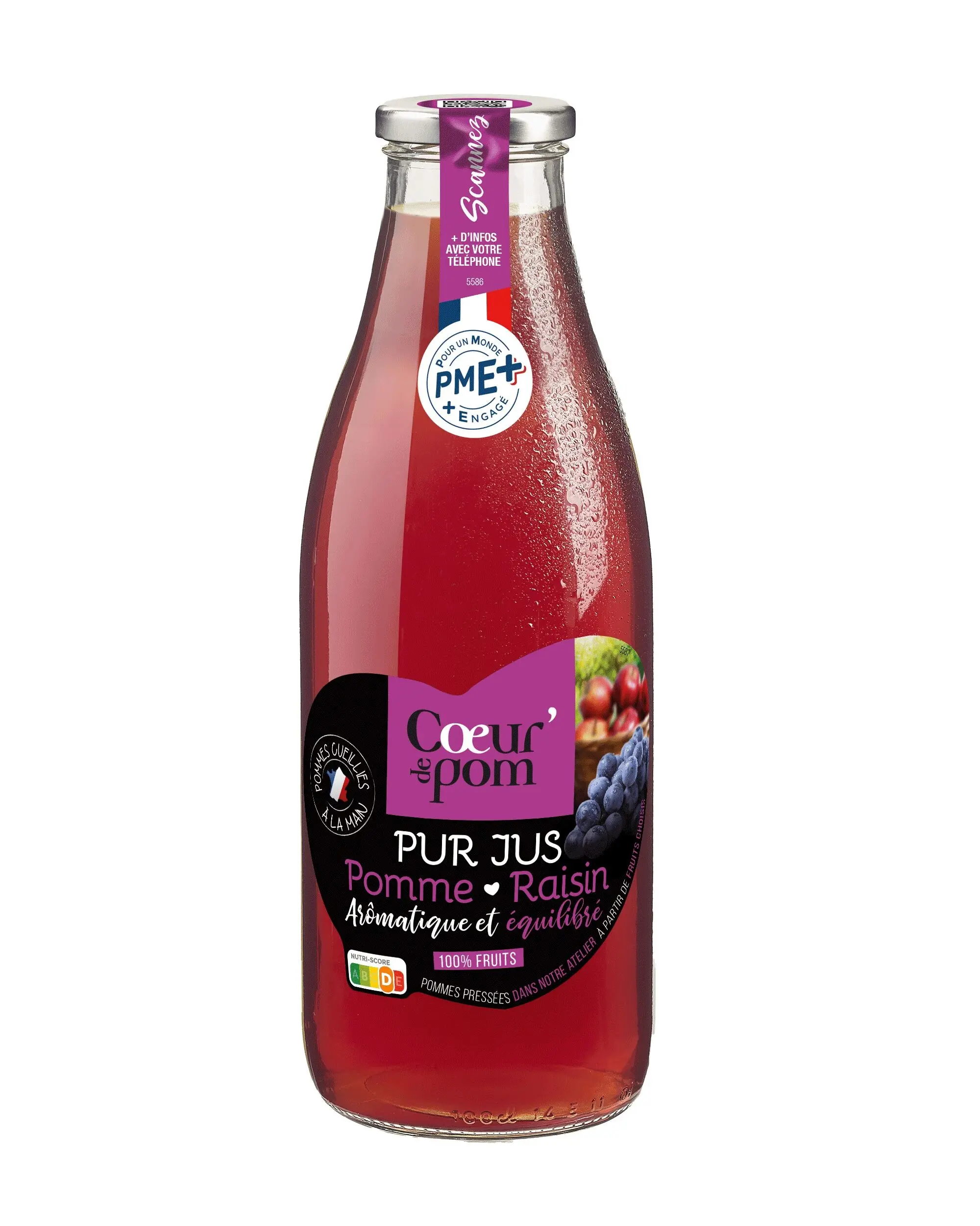 PURE APPLE & GRAPE JUICE 1L