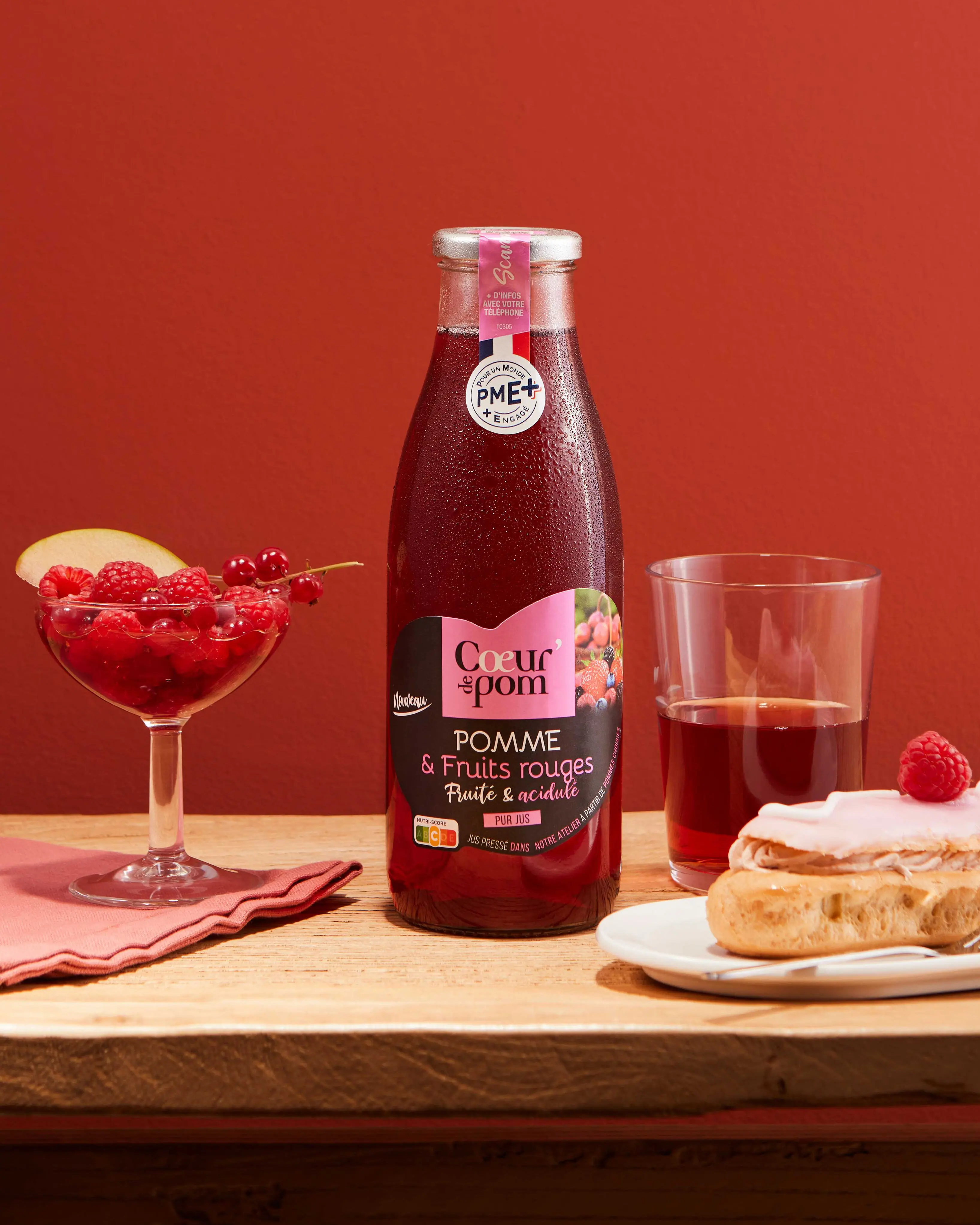 PURE APPLE & RED FRUIT JUICE 75 CL